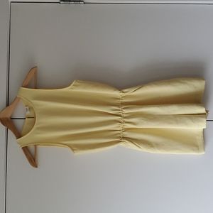 Aritzia Yellow Sleeveless Romper XS